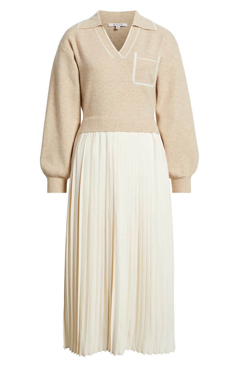 ZOE AND CLAIRE Long Sleeve Twofer Sweater Dress, Alternate, color, 