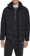 KARL LAGERFELD PARIS Quilted Midweight Puffer Jacket