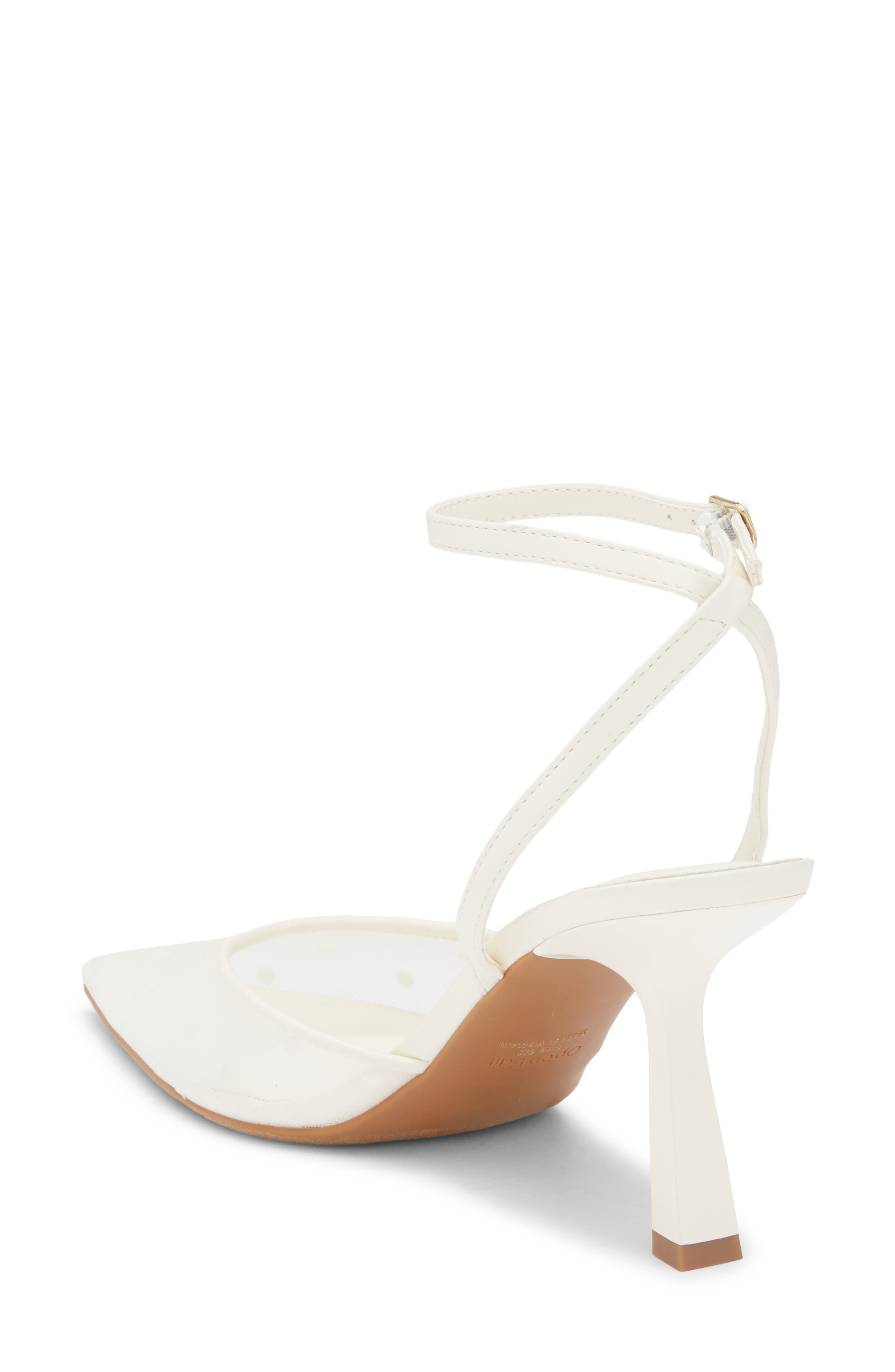Neesha Ankle Strap Pump, Alternate, color, IVORY CREAM