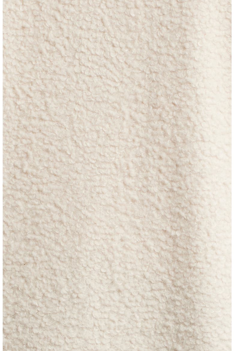Colette Faux Shearling Longline Coat, Alternate, color, CREAM