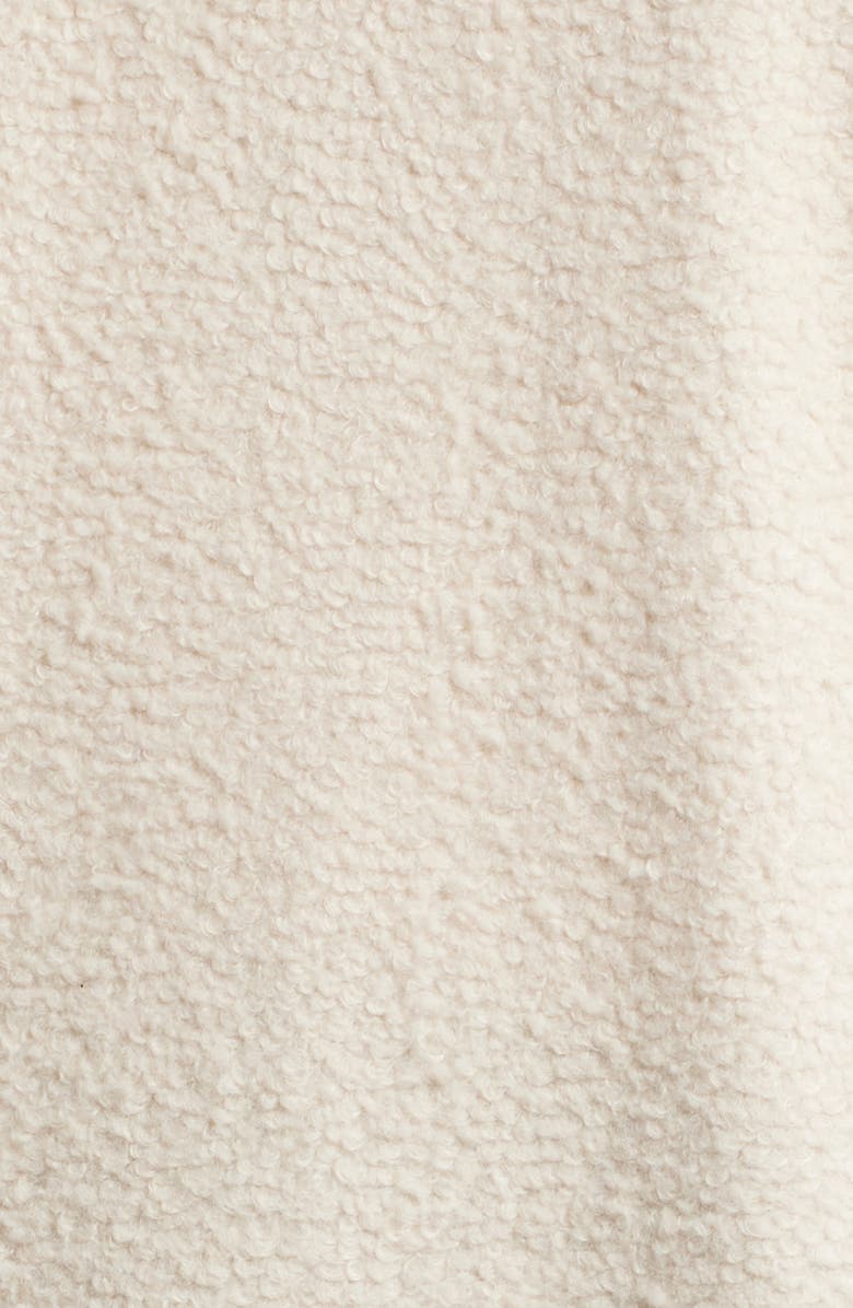 Marine Layer Colette Faux Shearling Longline Coat, Alternate, color, Cream