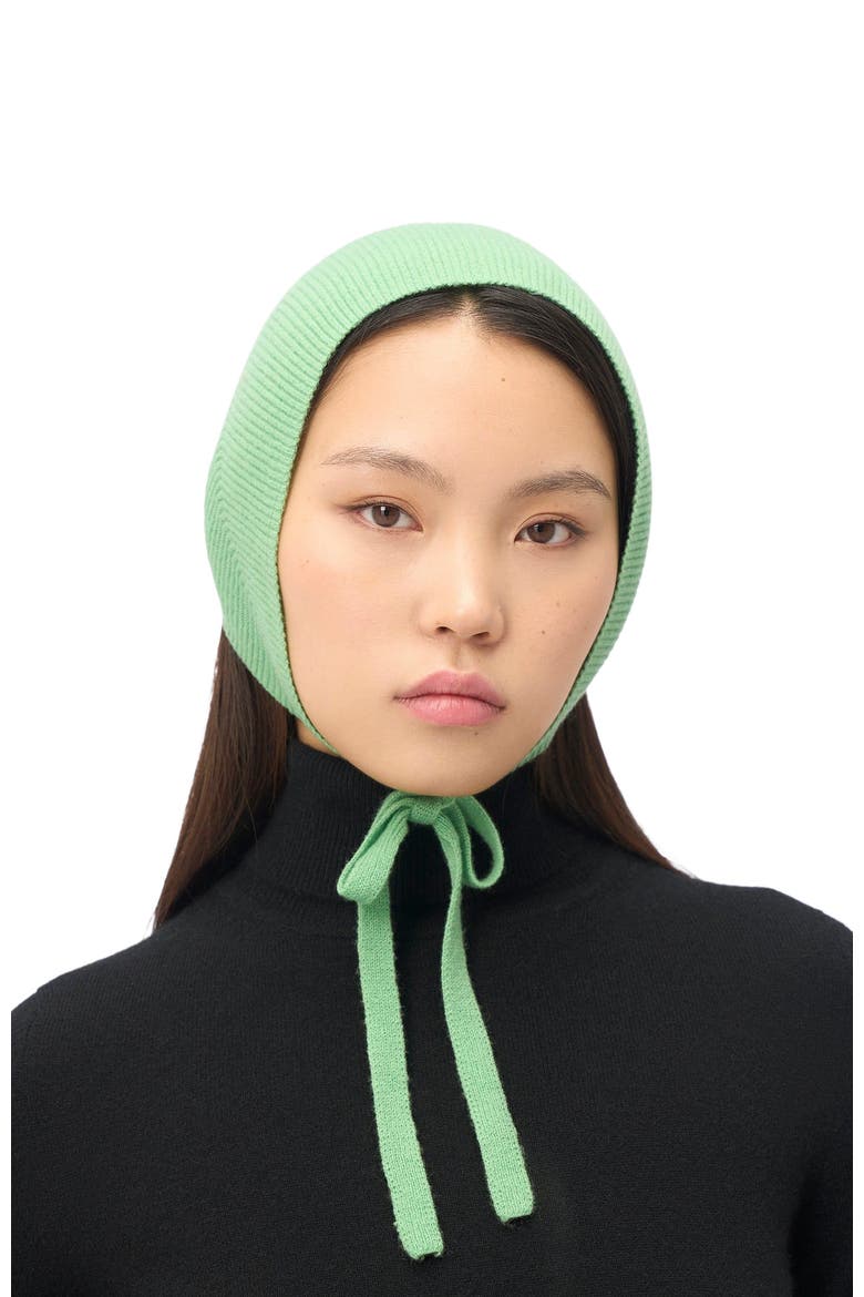 Cashmere Bonnet For Woman, Main, color, zephyr green