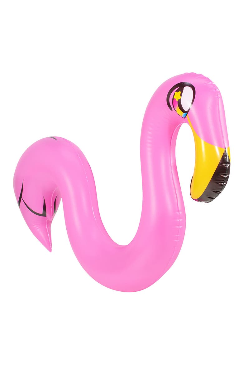 Flamingo LED Ride-On Noodle Pool Float, Main, color, PINK