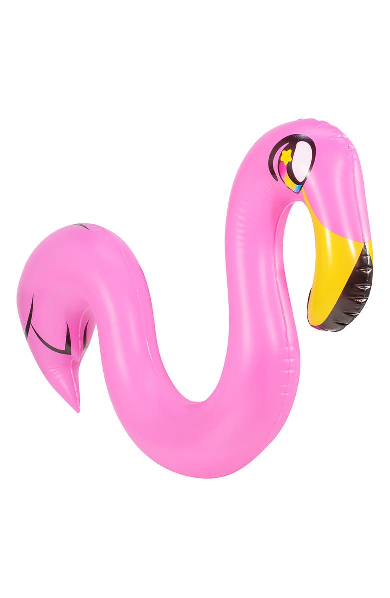 POOLCANDY Flamingo LED Ride-On Noodle Pool Float, Main, color, Pink