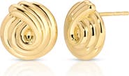 EF Collection Swirl Stud Earrings