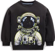 Mini Boden Kids' Glow in the Dark Graphic Print Sweatshirt