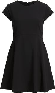 French Connection Cap Sleeve Fit & Flare Minidress
