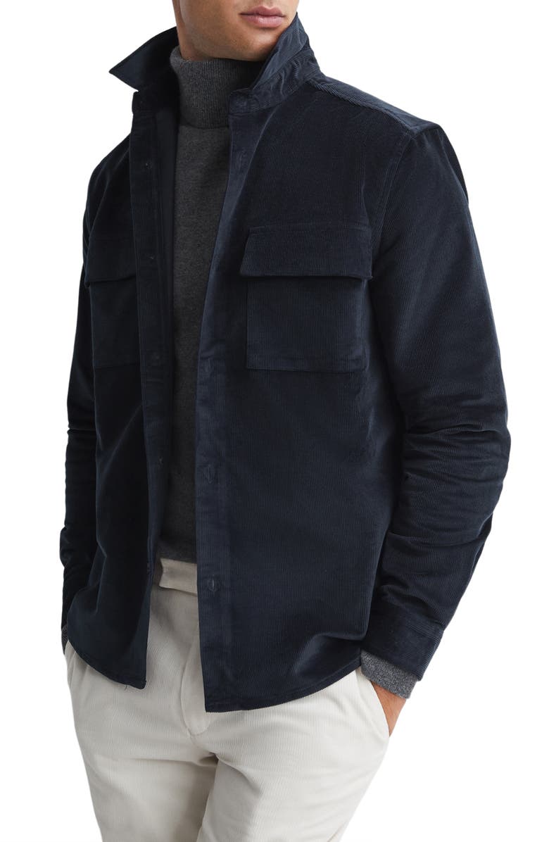 Reiss Colins Corduroy Overshirt, Main, color, 