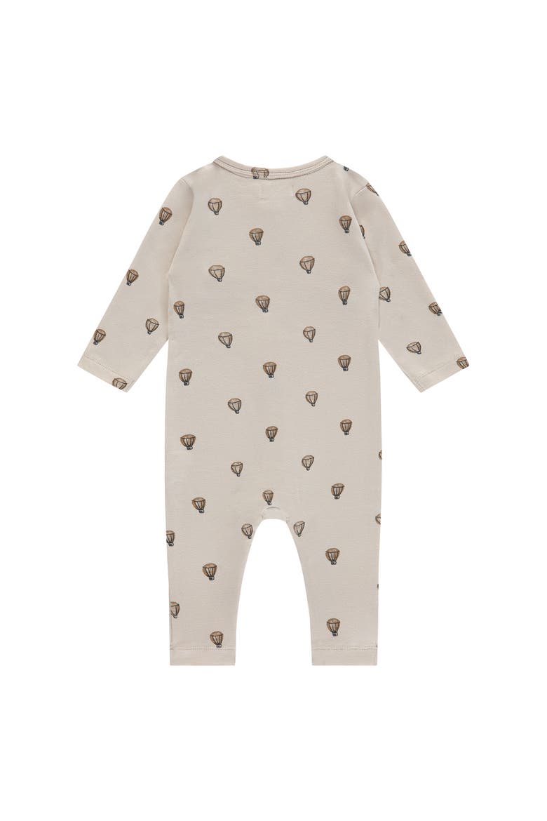 Hot Air Balloon Print Romper, Alternate, color, Pearl