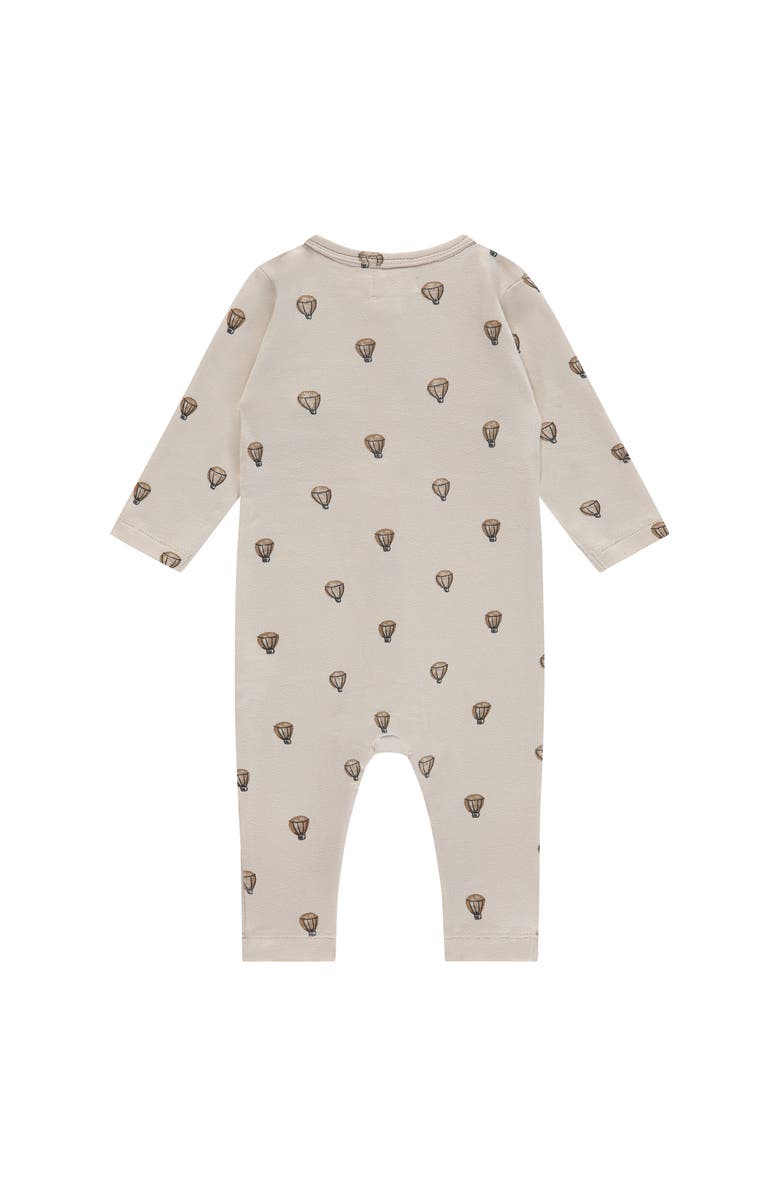 BABYFACE Hot Air Balloon Print Romper, Alternate, color, Pearl
