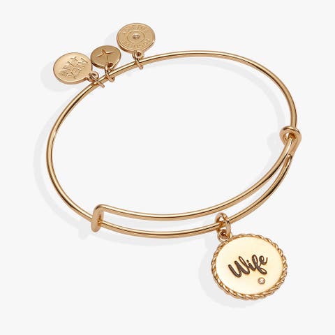 Wife Charm Bangle Bracelet
