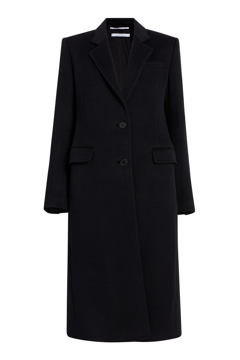 TAILORED COAT, Alternate, color, BLACK
