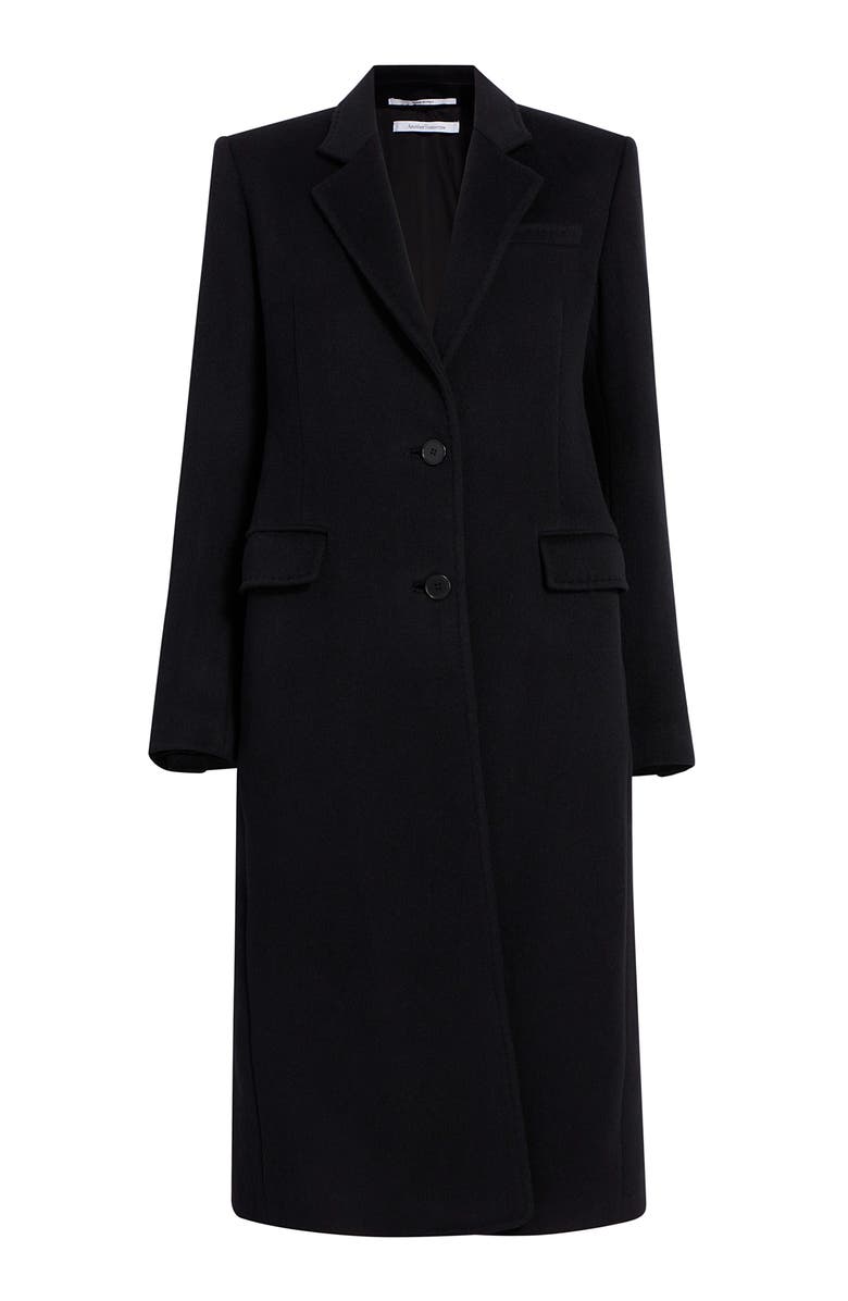 Another Tomorrow TAILORED COAT, Alternate, color, Black