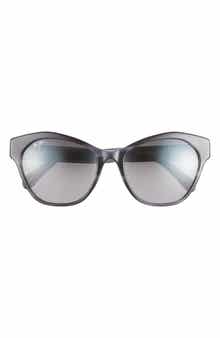 55mm Polarized Cat Eye Sunglasses