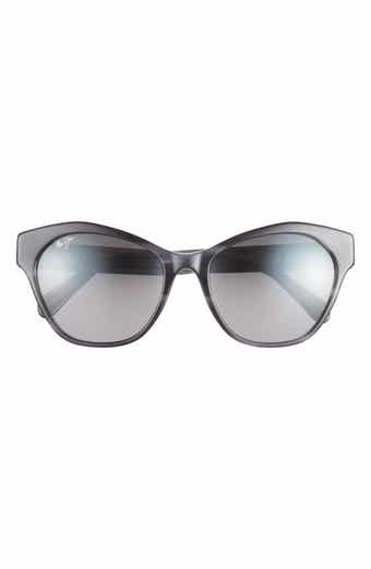 55mm Polarized Cat Eye Sunglasses