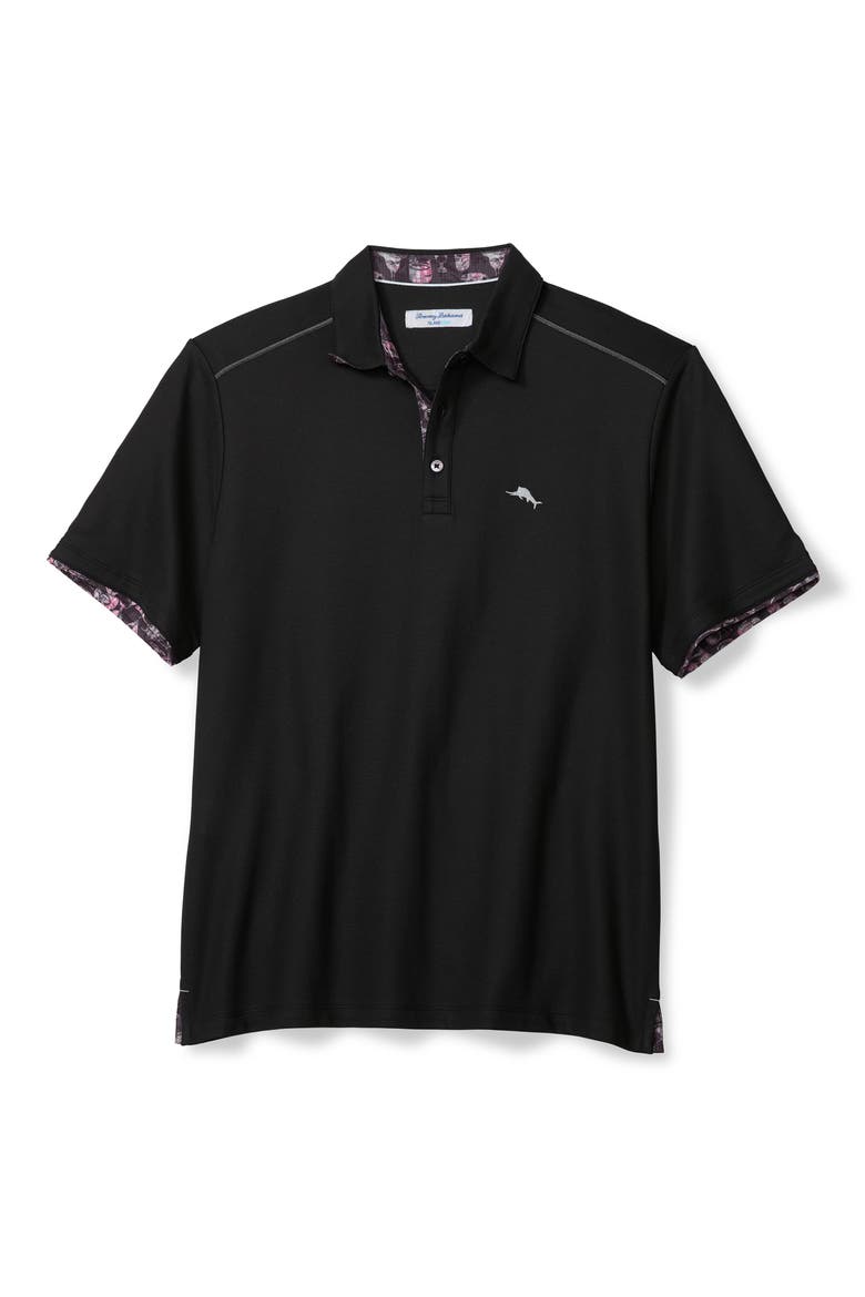 Mai Tai Dye 5 O'Clock Polo, Main, color, BLACK