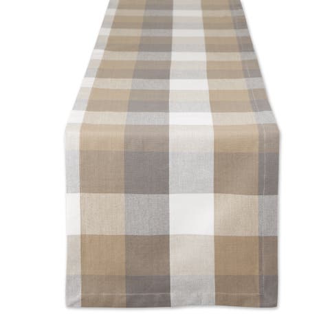 French Blue Tri Color Check Table Runner 14x72