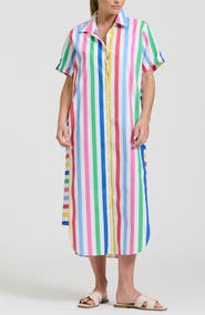 SHIRTY Stripe Maxi Shirtdress