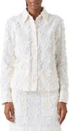 Akris punto Floral Cotton Jacquard Button-Up Shirt