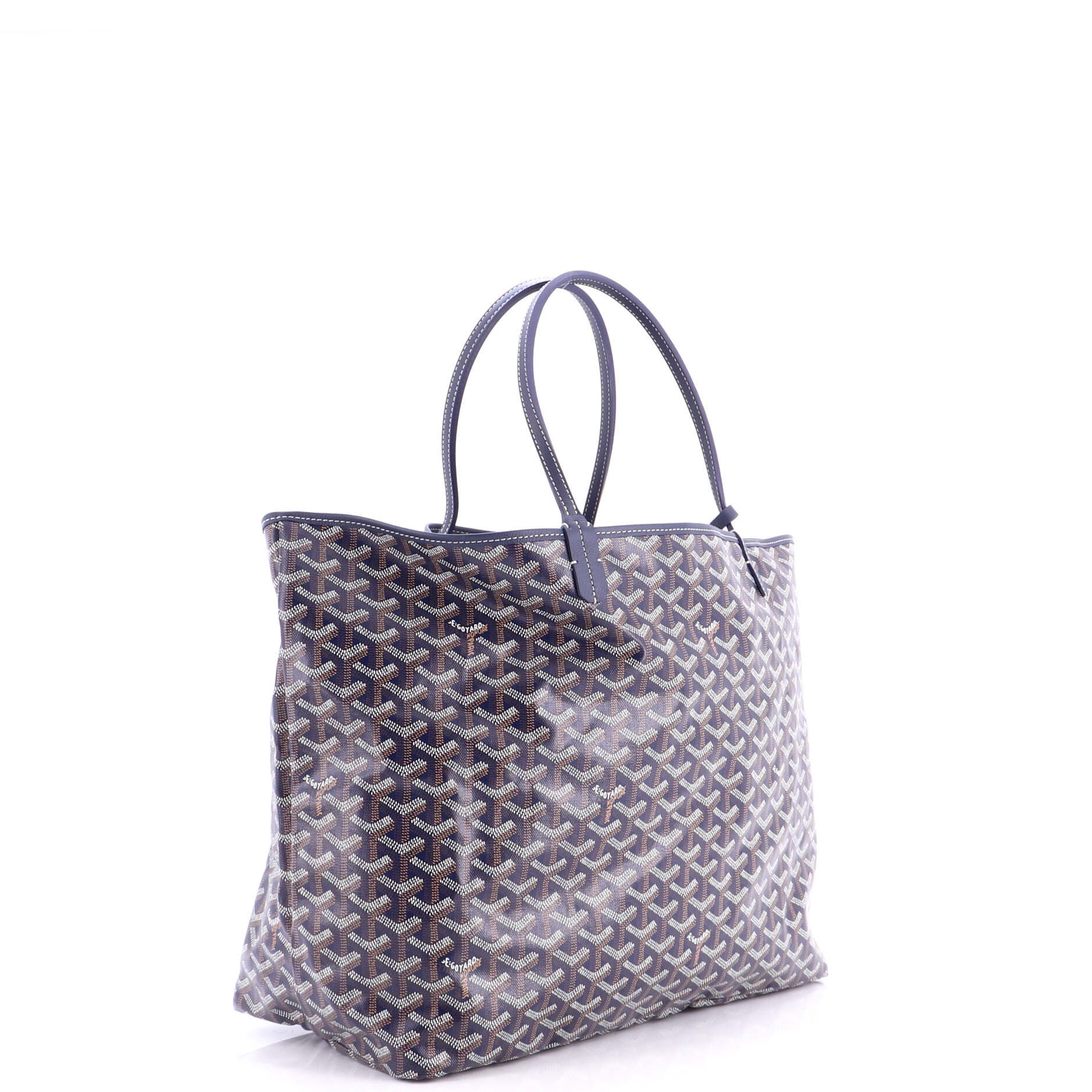 Pre-Owned Goyard Saint Louis Tote Coated Canvas GM, Alternate, color, Blue
