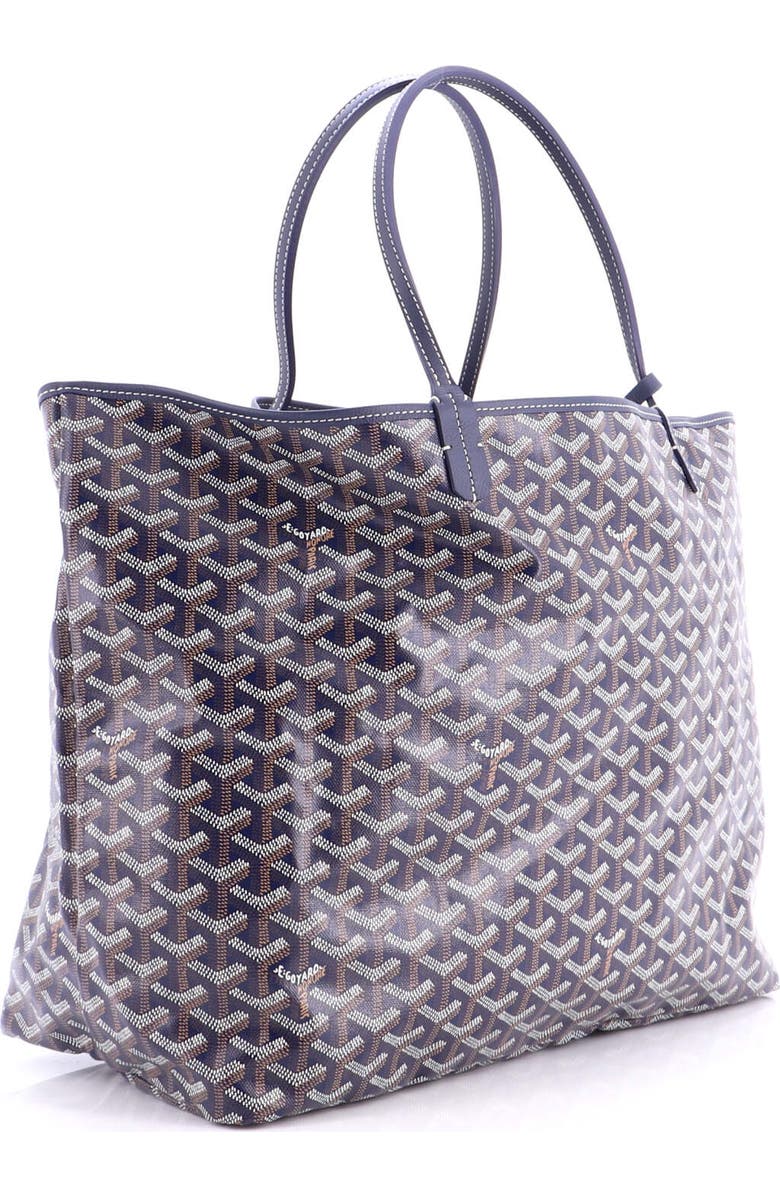 Pre-Owned Goyard Saint Louis Tote Coated Canvas GM, Alternate, color, Blue