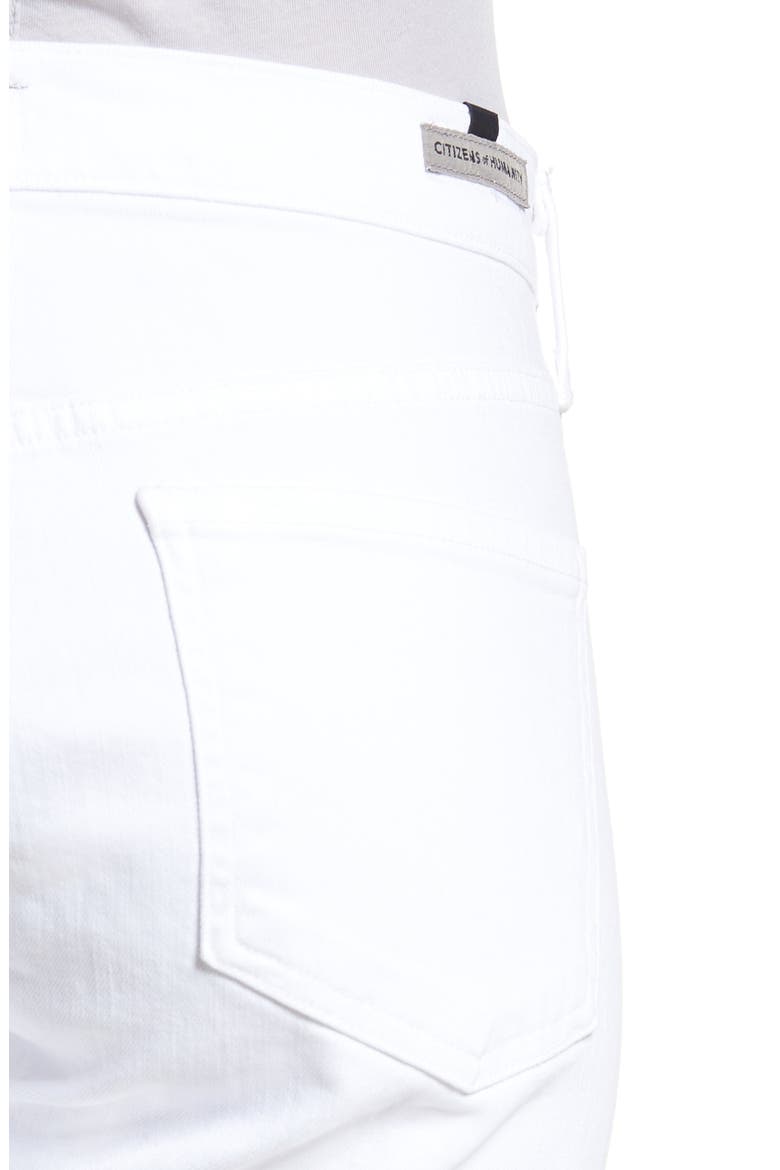Elsa Crop Slim Jeans, Alternate, color, OPTIC WHITE