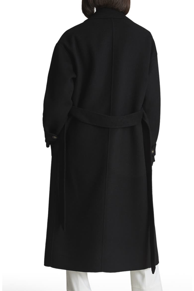 Olive Oversize Wool Blend Coat, Alternate, color, BLACK