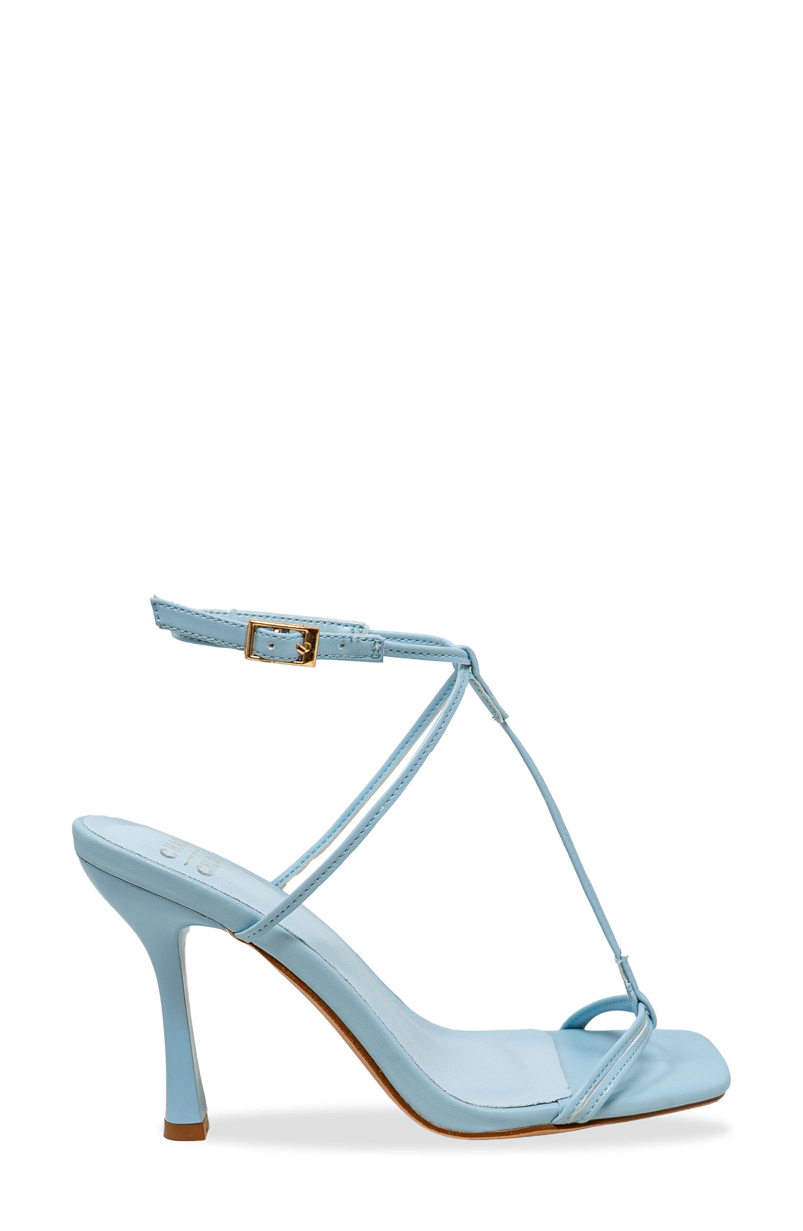 Minimalist Strappy Square Toe Sandal, Alternate, color, LT. BLUE PU