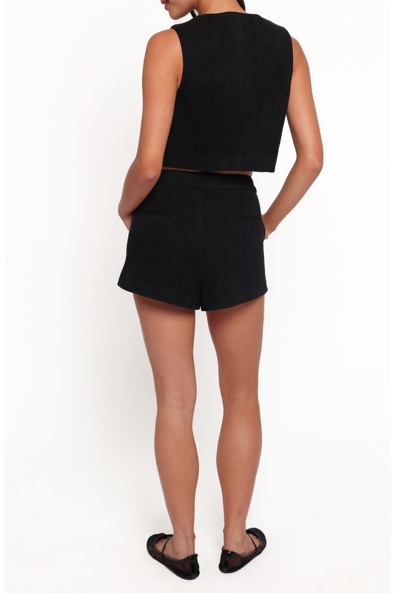 Rumi 2-Piece Vest & Shorts Set, Alternate, color, BLACK