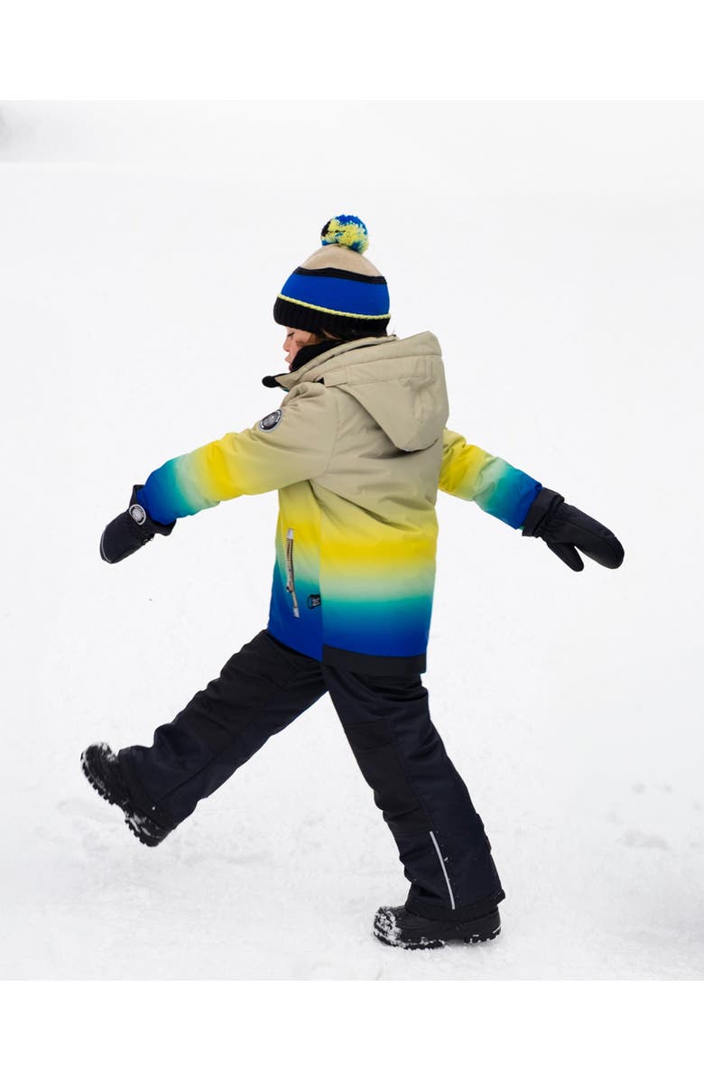 Deux par Deux Two-Piece Play Snowsuit with Gradient Jacket, Alternate, color, Black