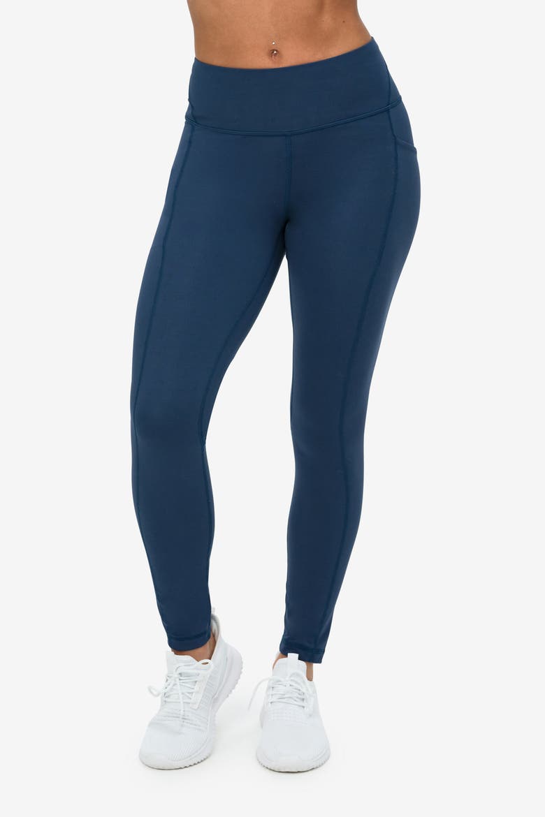 Women's Compression Long Leggings, Main, color, Midnight Blue