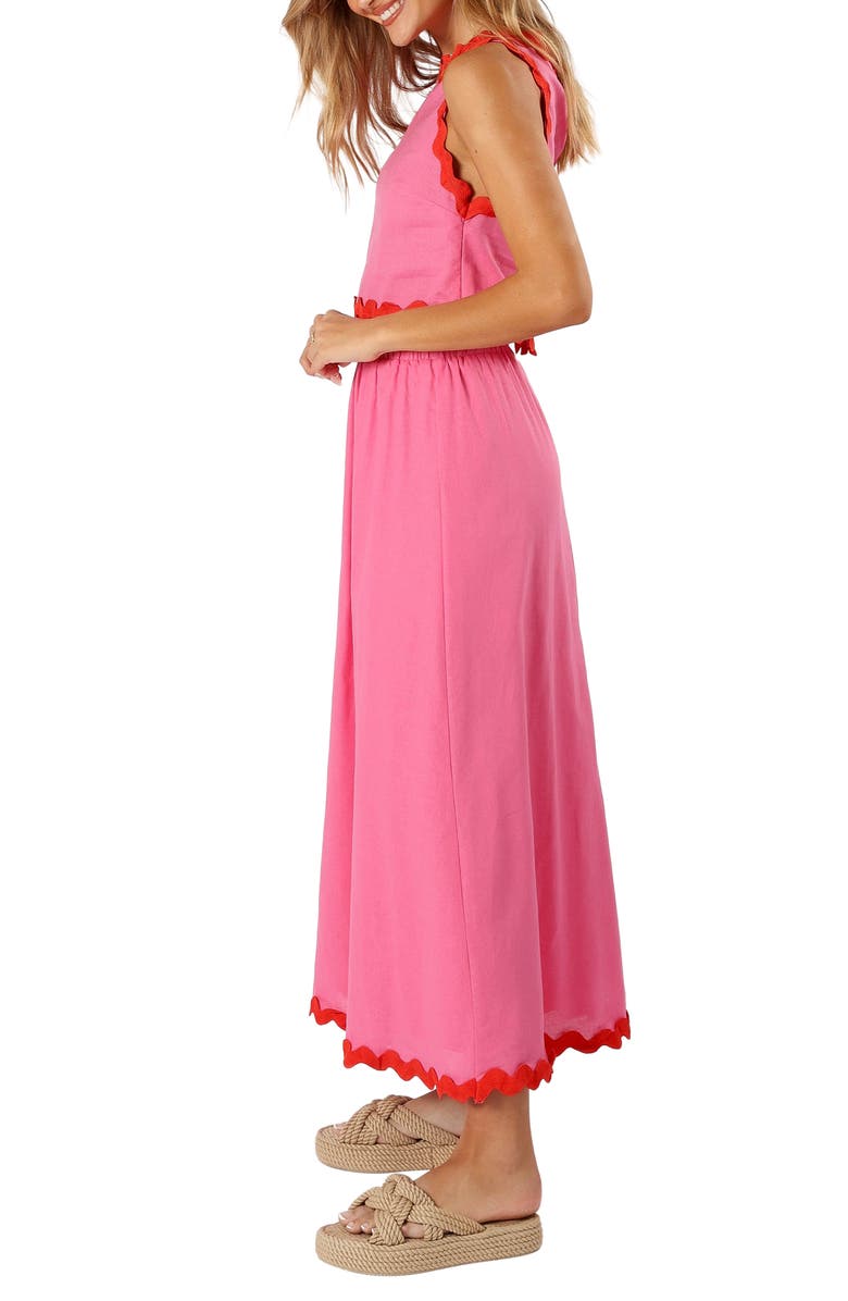 Petal & Pup Chrissy Sleeveless Cotton Top & Maxi Skirt, Alternate, color, Pink Red
