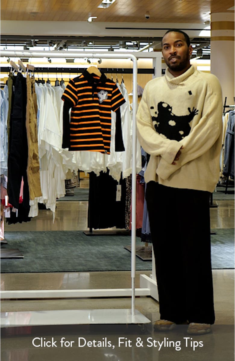 Kids' Halloween Stripe Long Sleeve Polo, sales video thumbnail