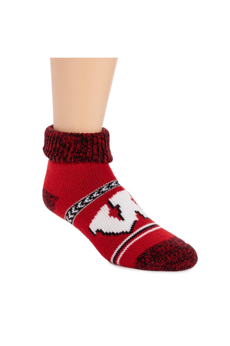 Gameday Unixex Short Heat Retainer Socks, Alternate, color, Wisconsin