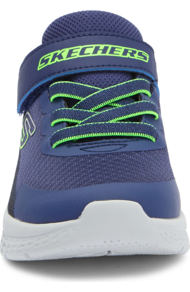 SKECHERS Kids' Microspec Max II Sneaker, Alternate, color, Navy/ Black/ Lime