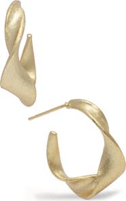SAACHI Warped Hoop Earrings