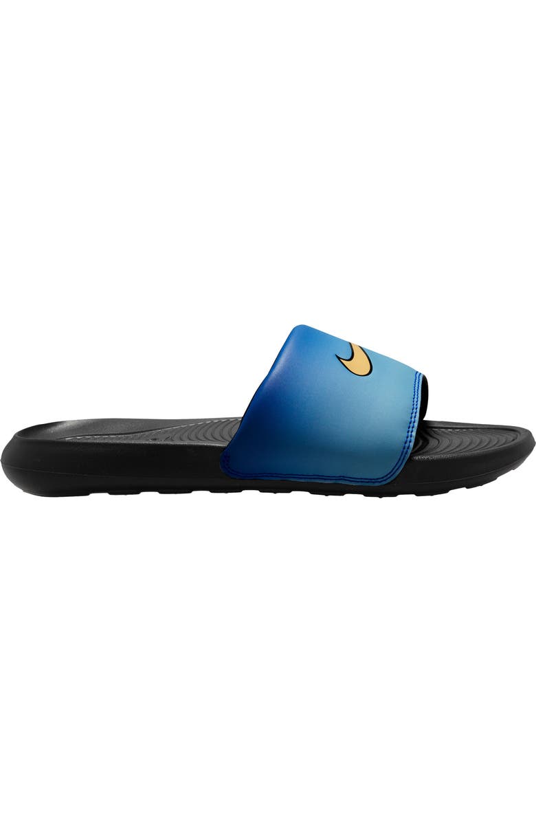 Nike Victori One Slide Sandal, Main, color, Hyper Blue/ Chamois/ Sky Blue