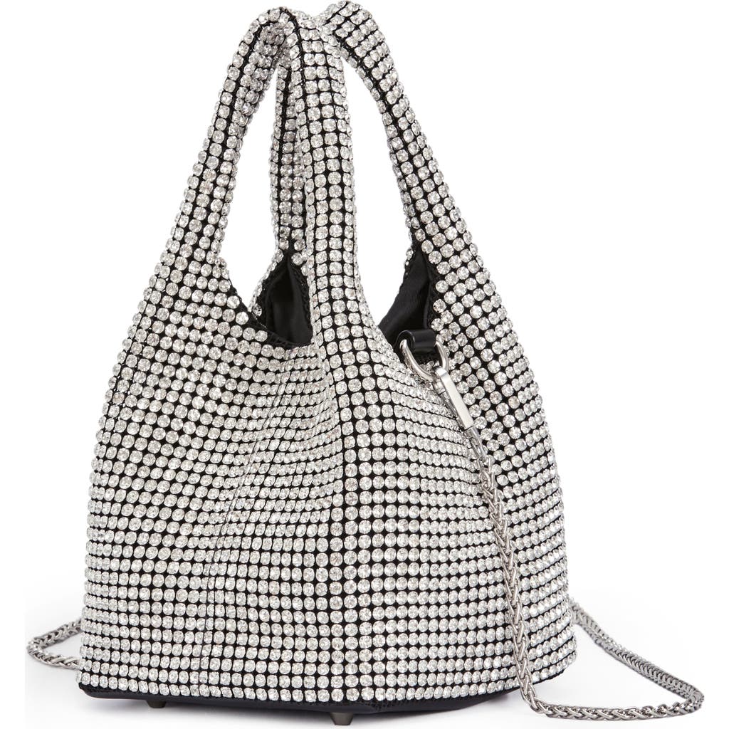Lady Couture Boho Chic Slouchy Shoulder Handbag In Silver