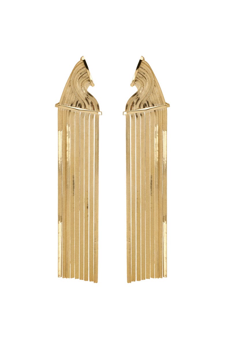 Chain Earrings, Main, color, Gold