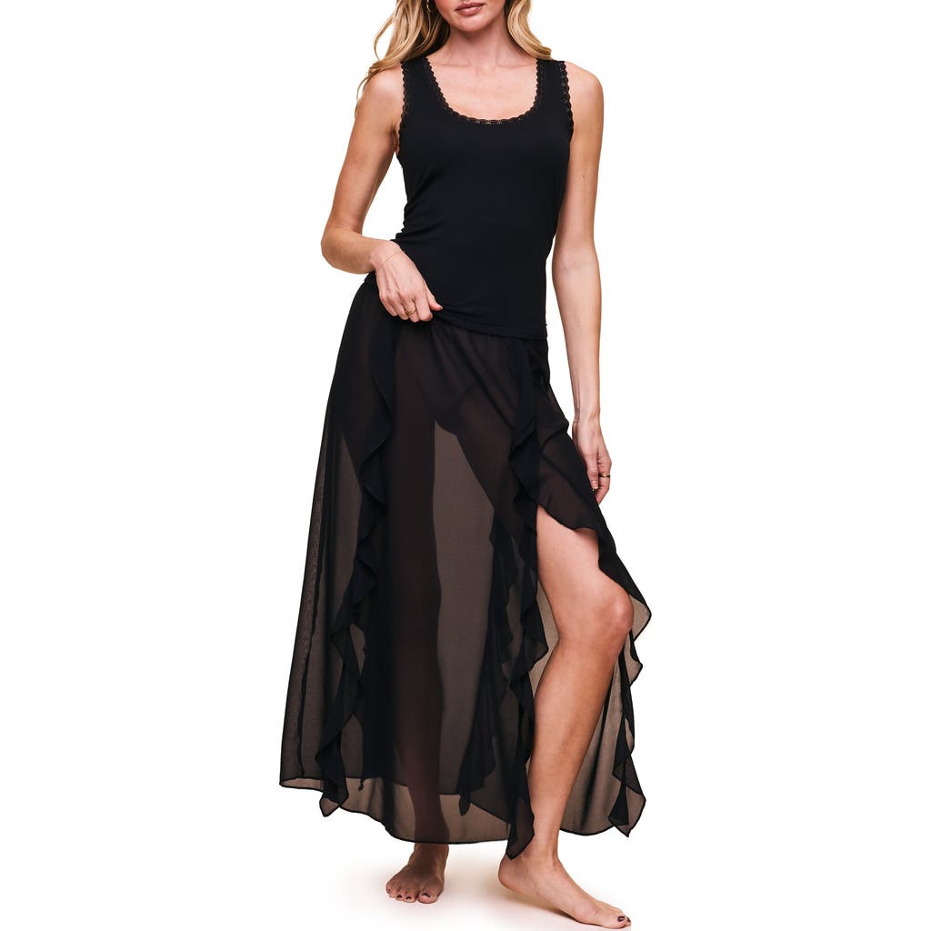 Adore Me Shawna Tank Top And Skirt Set In Black