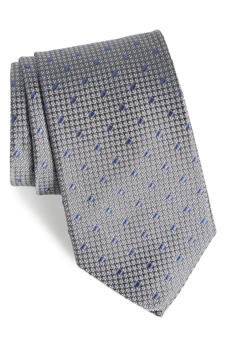 NORDSTROM MEN'S SHOP Contrada Dot Silk Tie, Main, color,