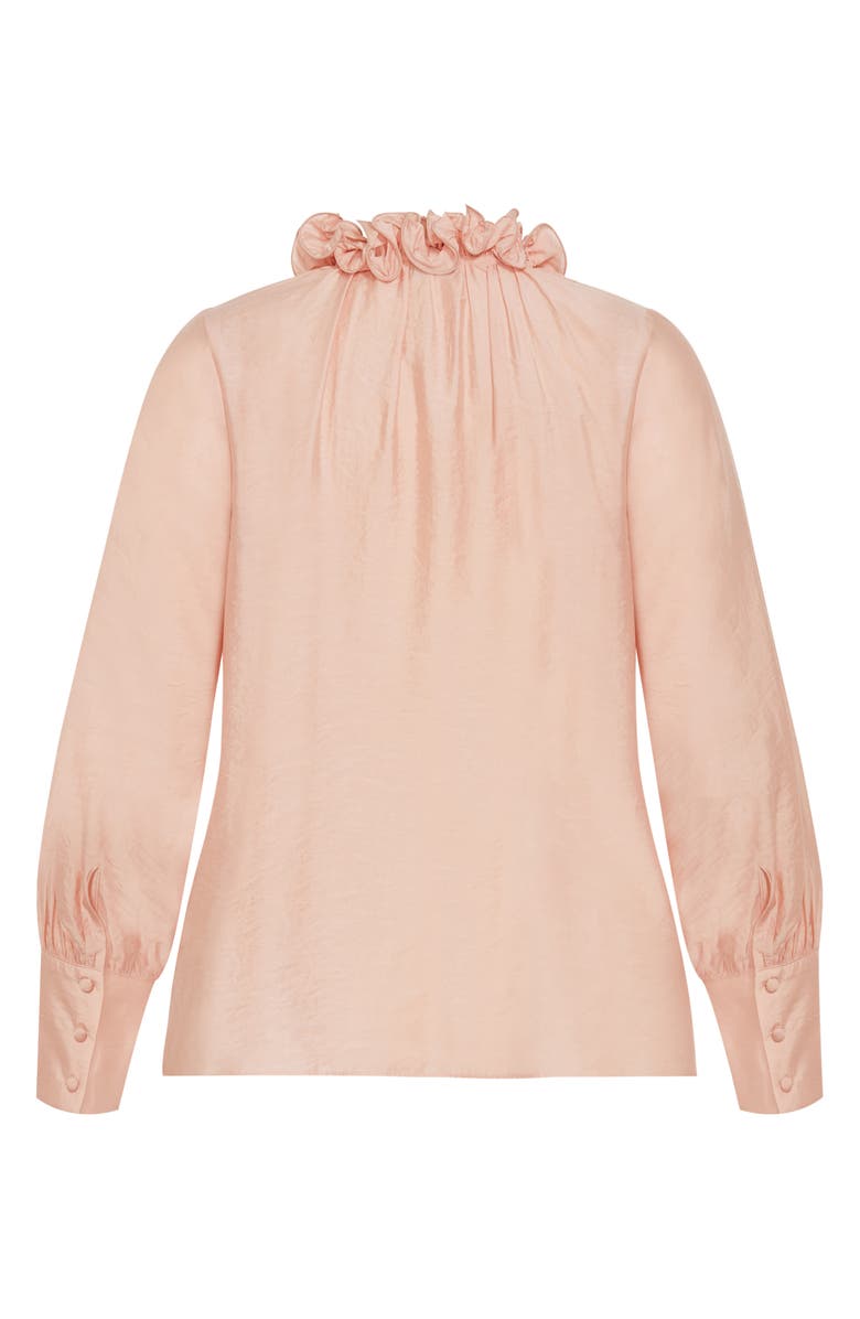 City Chic Antoinette Tie Neck Top, Alternate, color, Heavenly Pink