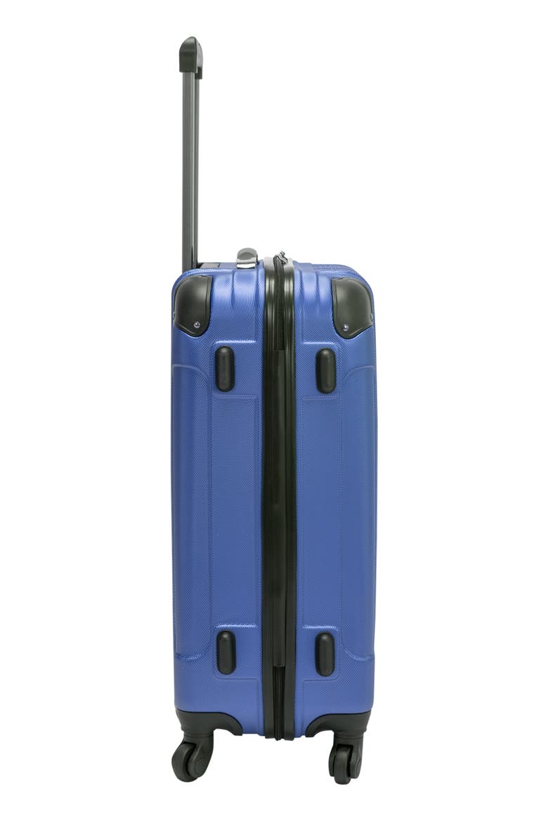 Out of Bounds Hardshell Four-Wheel Spinner Suitcase, Alternate, color, COBALT