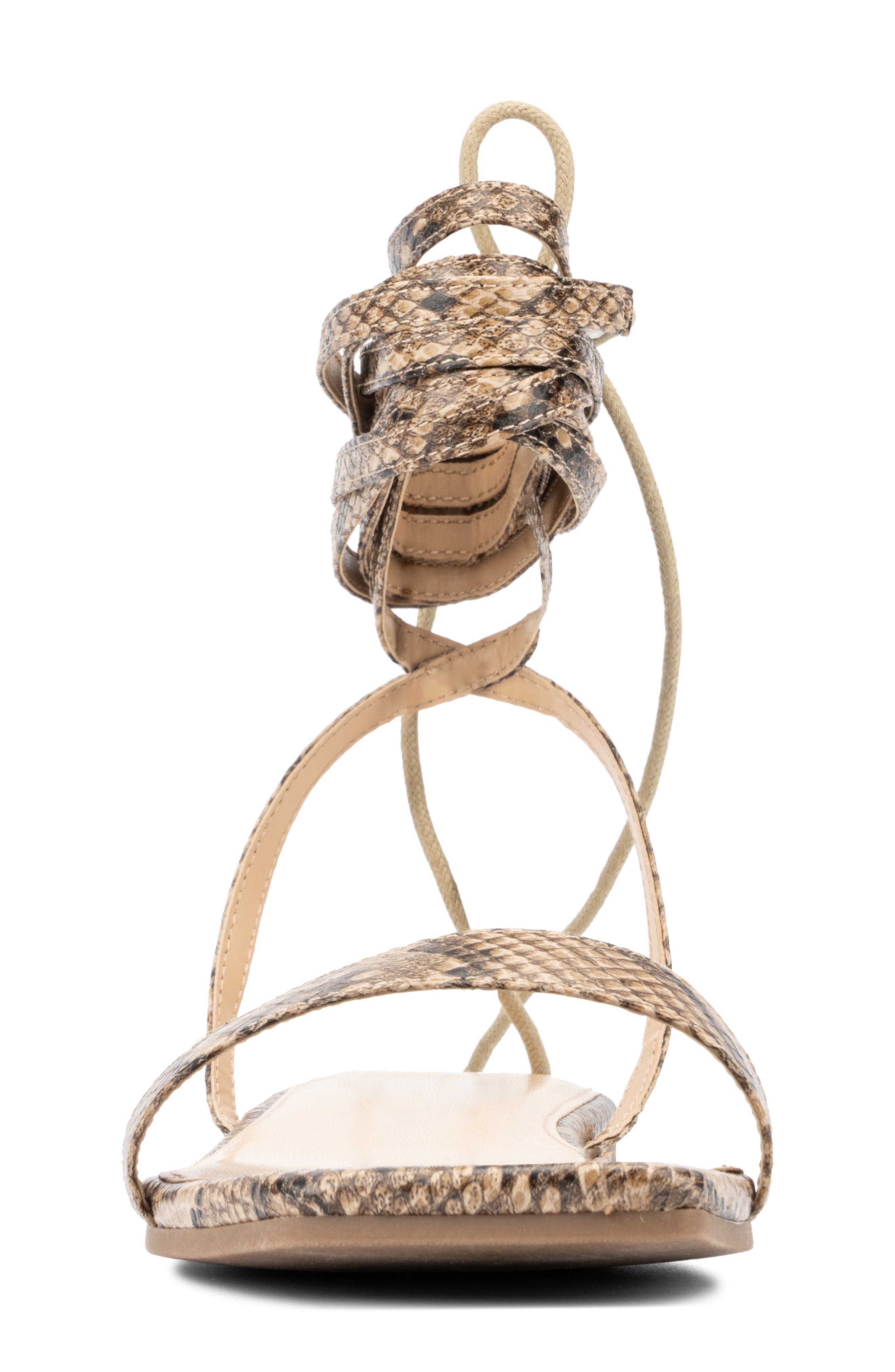 Fashion to Figure Zena Stud Sandal - Wide Width, Alternate, color, Tan