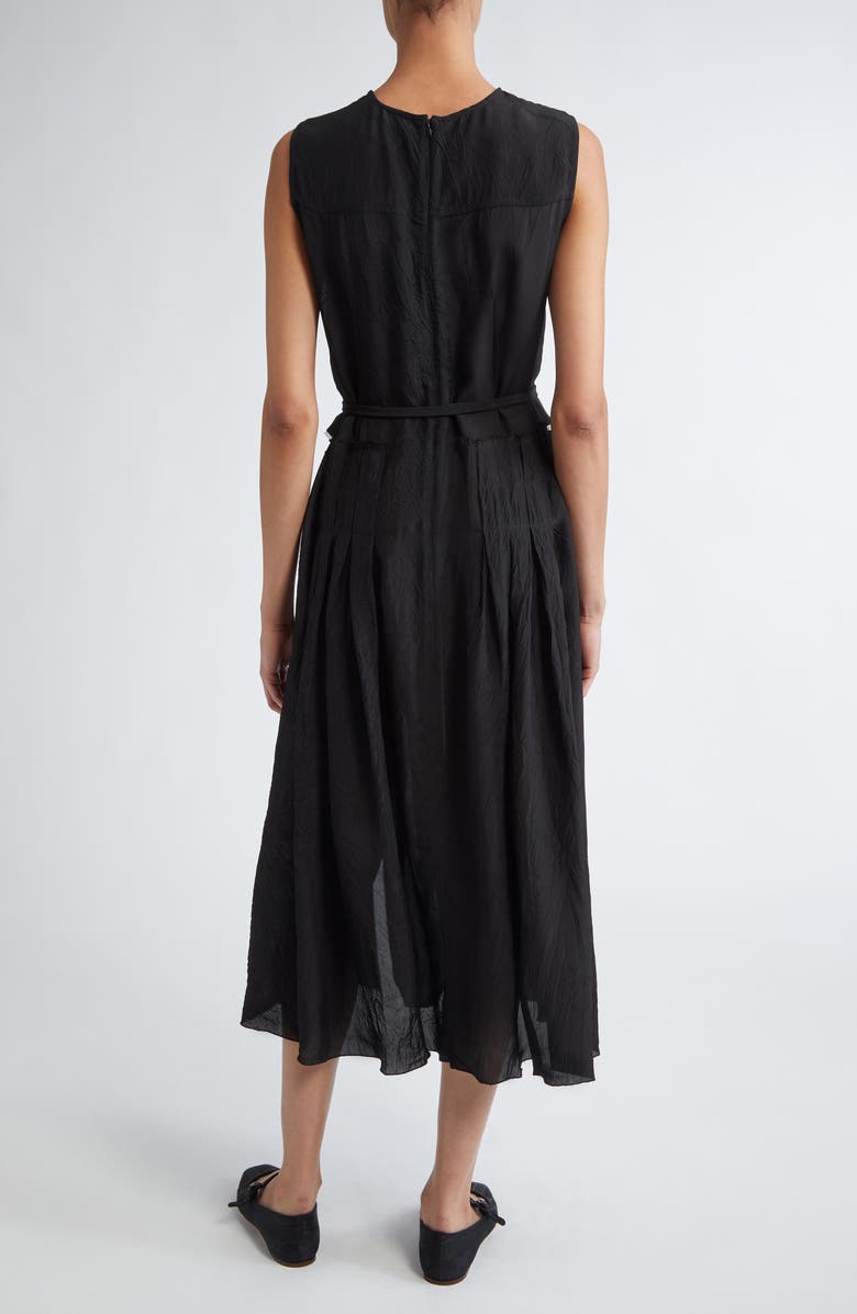 NACKIYÈ Daydream Crinkle Woven Belted Midi Dress, Alternate, color, 