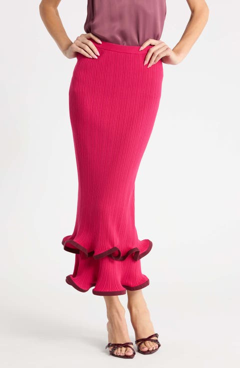 Millie Ribbed Midi Skirt