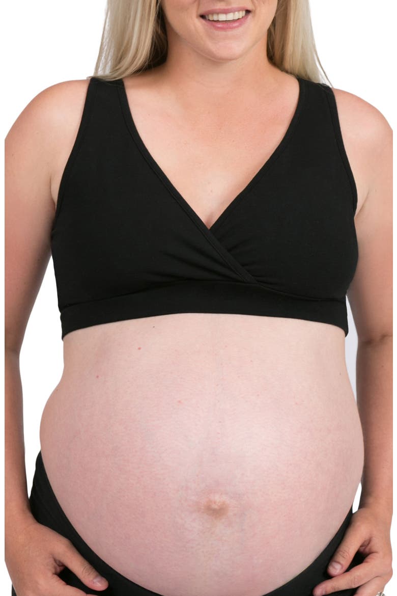 Stretch Nursing Bra, Main, color, BLACK