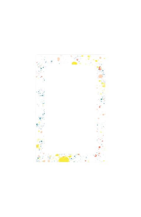 Splatter Paint Notepad