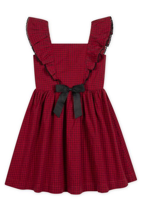 Kids' Organic Ruffle Jumper Dress