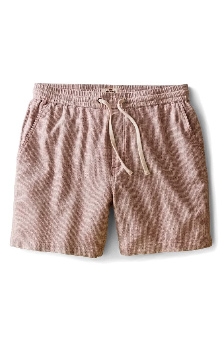 Marine Layer 6-Inch Saturday Beach Shorts, Alternate, color, Withered Rose Stripe